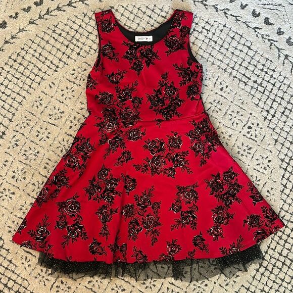 Red Girls Holiday Dress - Sz 12 - Picture 1 of 6